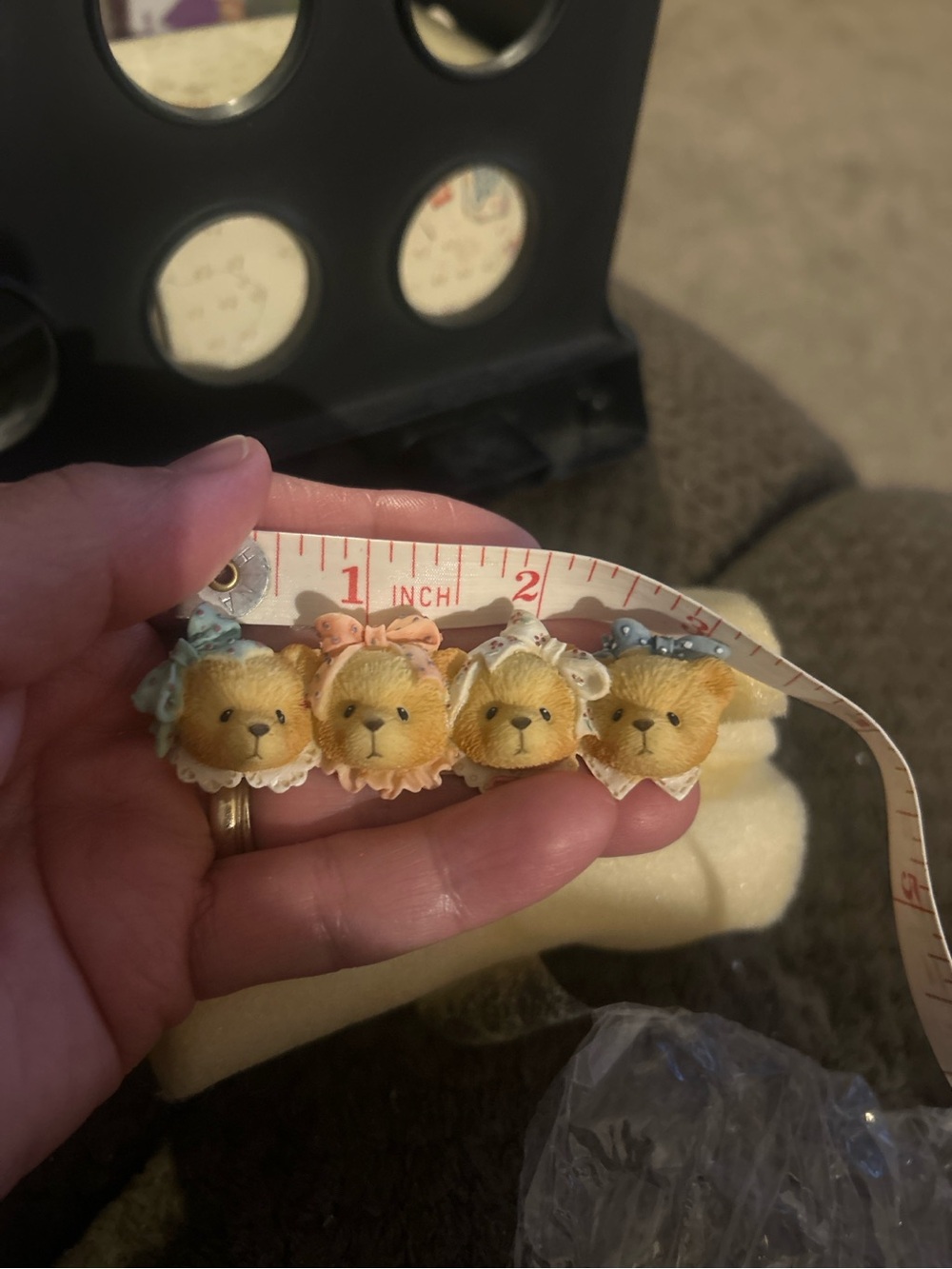 Vintage Cherished Teddies Teddy Bear Faces Brooch Pin Priscilla Hillman  1996 - Picture 9 of 9
